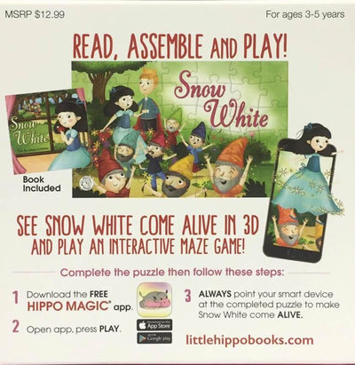 Snow White: Come-To-Life Puzzle And Storybook