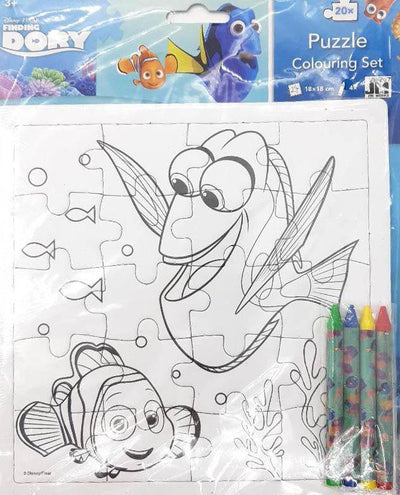 Finding Dory: Puzzle Colouring Set W/ Crayon