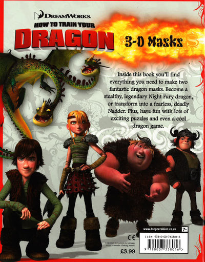 Dream Works: How To Train Your Dragon - 3D Masks Book