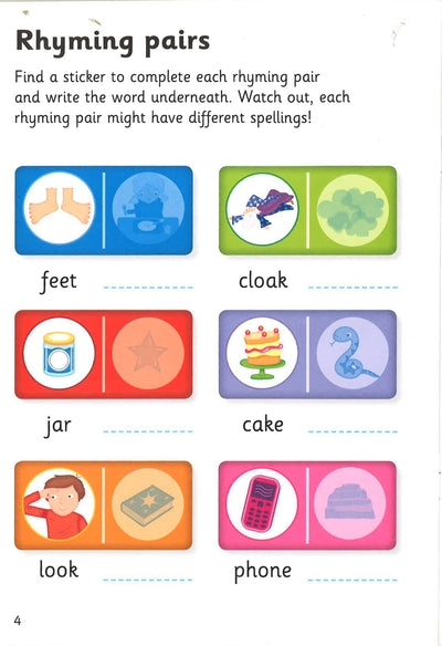 Workbook 4: Ladybird I'M Ready For Phonics