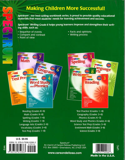 Writing, Grade 6