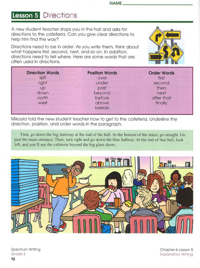 Writing, Grade 6