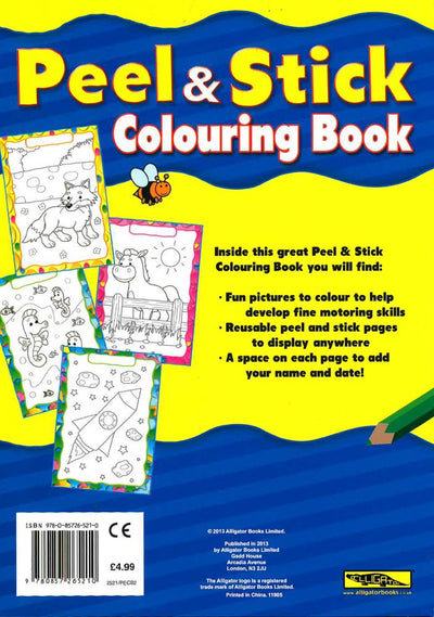 Peel & Stick Colouring Book: Rocket