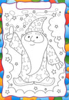 Peel & Stick Colouring Book: Cat