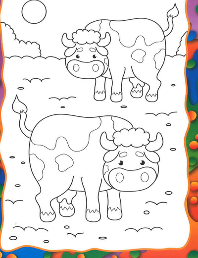 Peel & Stick Colouring Book: Cat