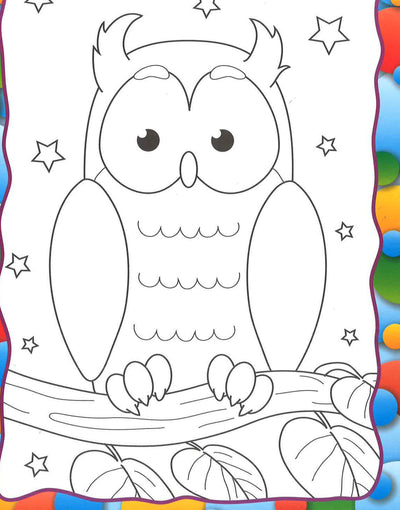 Peel & Stick Colouring Book: Cat