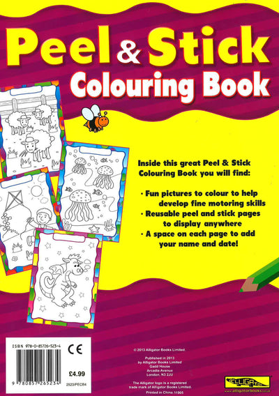 Peel & Stick Colouring Book: Butterfly