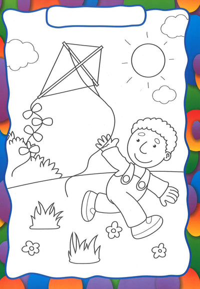 Peel & Stick Colouring Book: Butterfly