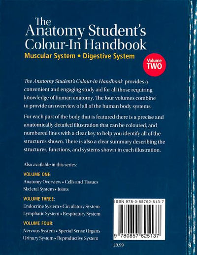 Anatomy Student's Colour-In Handbooks: The Muscular & Digestive System (Vol: 2)