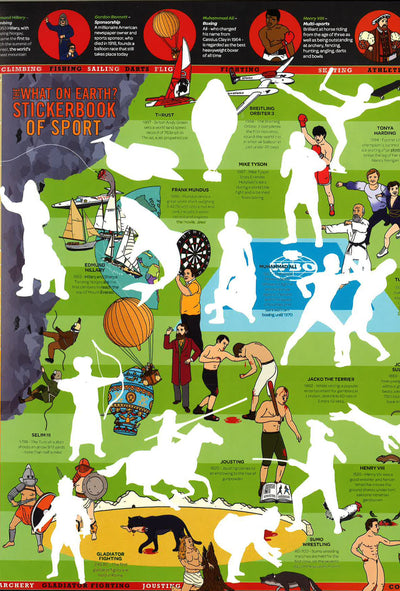 The What On Earth? Stickerbook Of Sport