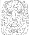 Zendoodle Coloring Big Picture: Magnificent Animals