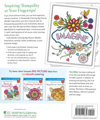 Zendoodle Coloring Mindful Inspirations W/ Pencils