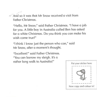 Mr Men A White Christmas Colouring Storybook