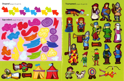 Knights, Dragons & Castles Sticker Activity
