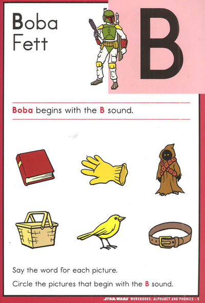 Star Wars Workbook Alphabets And Phonics