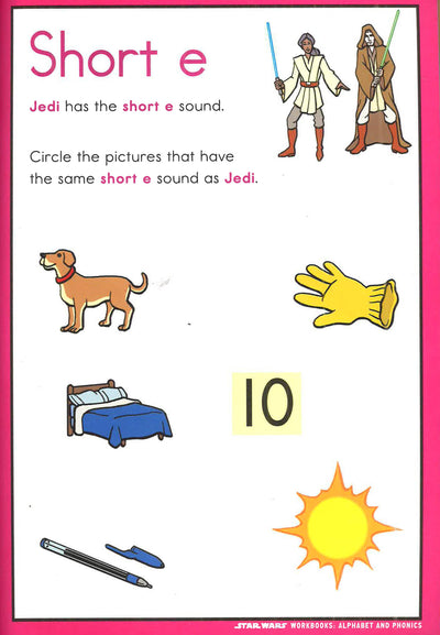 Star Wars Workbook Alphabets And Phonics