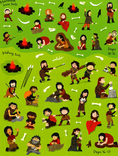 Usborne: Cavemen Sticker Book
