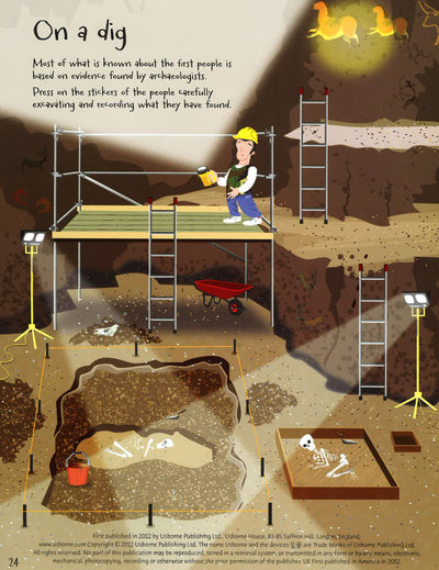 Usborne: Cavemen Sticker Book