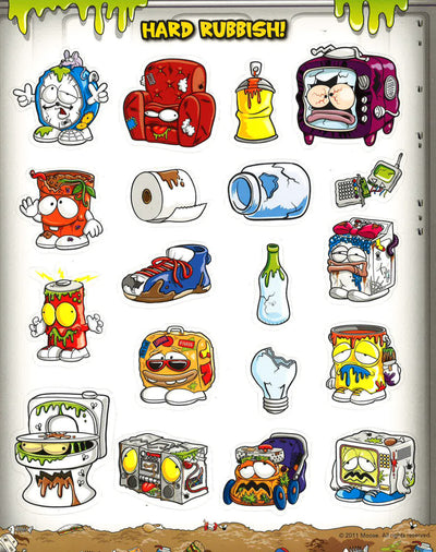 Trash Pack Slimy Sticker Scene