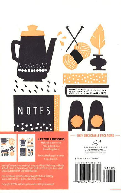 Darling Clementine - Letterpressed Notebooks