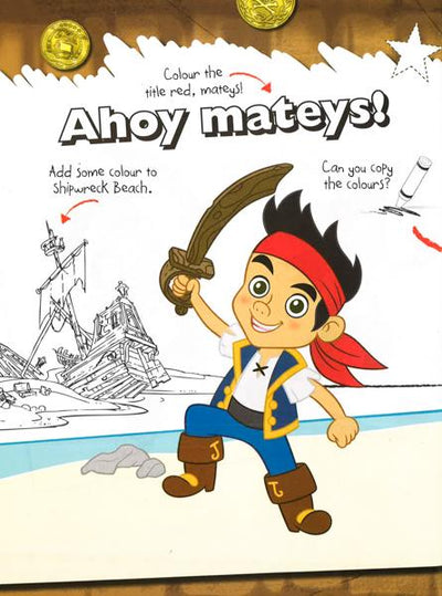Disney Jake And The Never Land Pirates: Copy Colouring