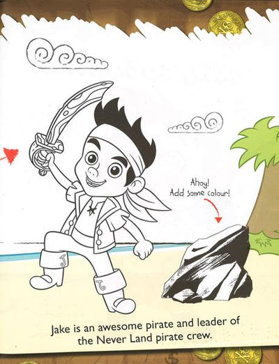 Disney Jake And The Never Land Pirates: Copy Colouring