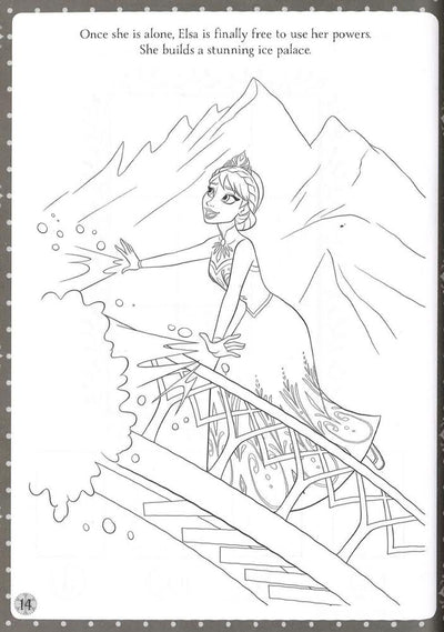 Disney Frozen Snowflakes And Sparkles: With Crayon Keeper!