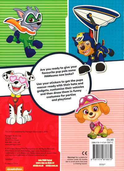 Nickelodeon Paw Patrol Sticker Pup Playtime