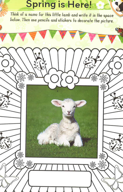 Spring Sticker And Activity Book