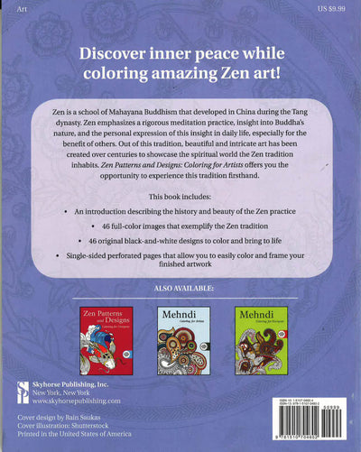 Zen Patterns And Designs: Coloring For Artists