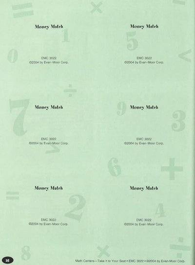 Math Centers Grades 3-4: Emc 3022 (Take It To Your Seat)