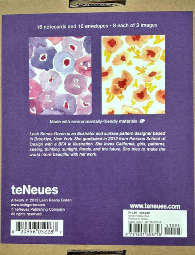 Watercolour Florals Greennotes