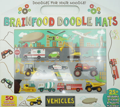 Vehicles: Brainfood Doodle Mats