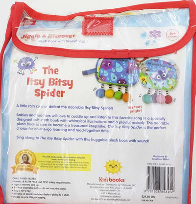 Jiggle & Discover: The Itsy Bitsy Spider ( Plush Book With Sound)
