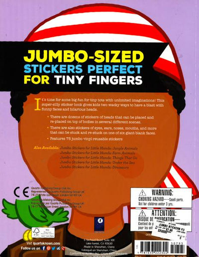 Jumbo Stickers For Little Hands: Funny Faces: Includes 75 Stickers