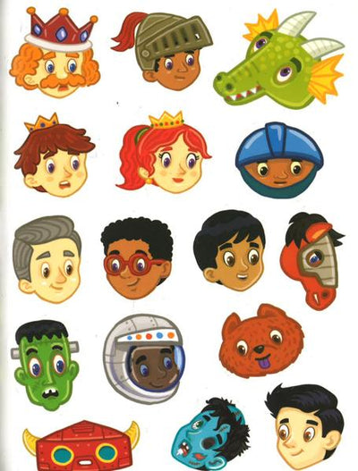 Jumbo Stickers For Little Hands: Funny Faces: Includes 75 Stickers