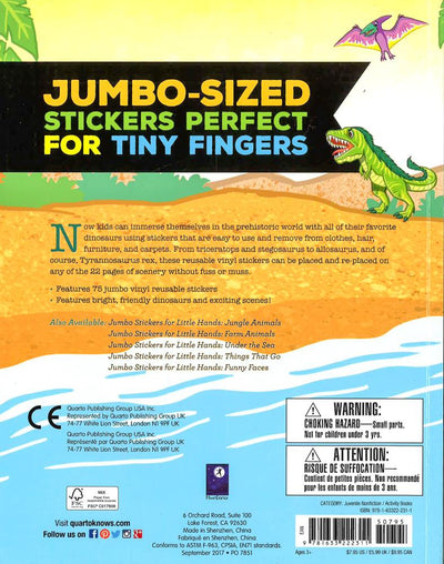Jumbo Stickers For Little Hands: Dinosaurs: Includes 75 Stickers