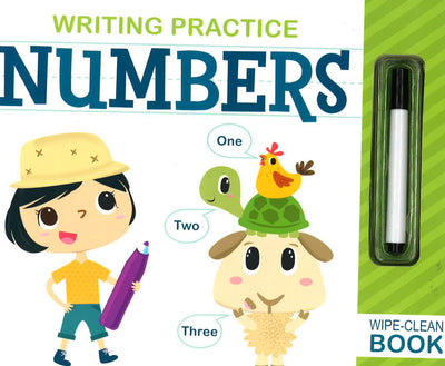 Writing Practice: Numbers Wipe - Clean Book