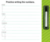 Writing Practice: Numbers Wipe - Clean Book