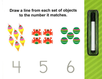 Writing Practice: Numbers Wipe - Clean Book