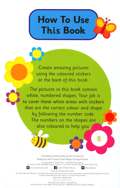 First Sticker By Numbers Book