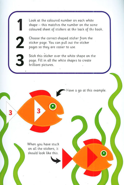 First Sticker By Numbers Book