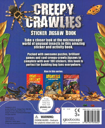 S & A Jigsaws: Creepy Crawlies Sticker Jigsaw Book