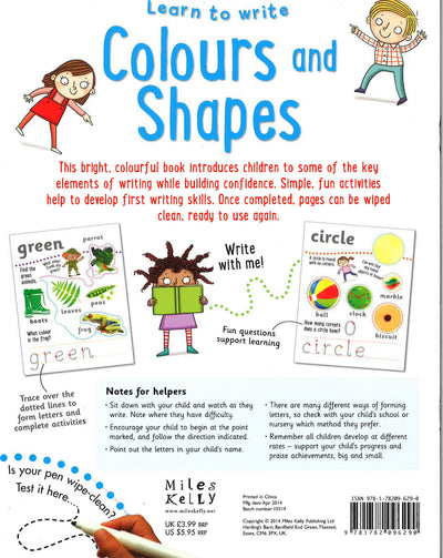 Learn To Write - Colours And Shapes