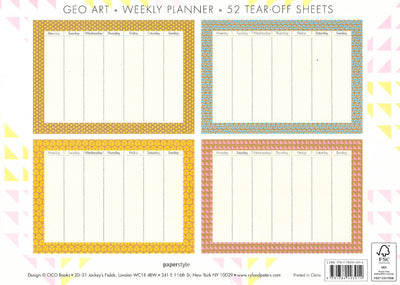 Geoart: Weekly Planner