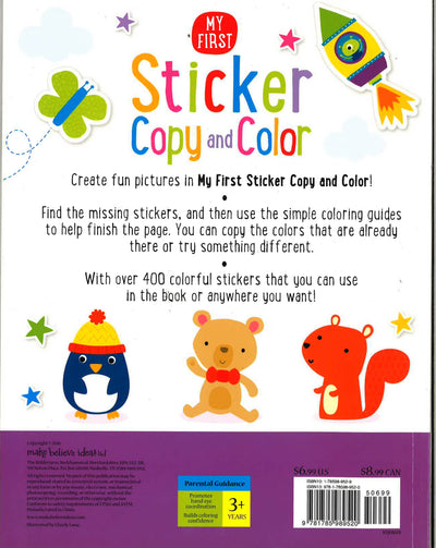 My First Sticker Copy And Colour
