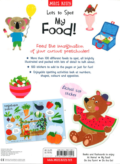 Lots To Spot Sticker Book: My Food!