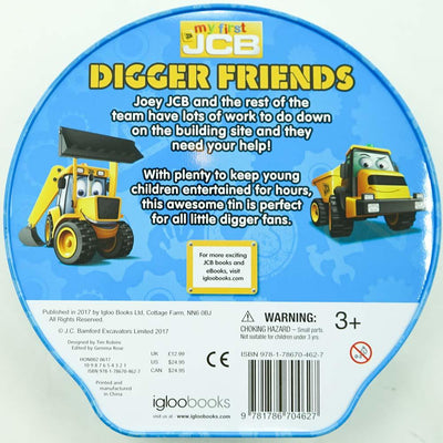 Play Tin Shaped Jcb: Digger Friends (10)