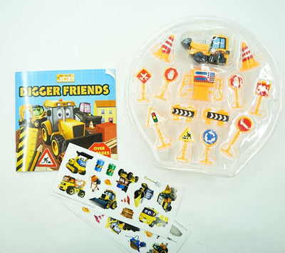 Play Tin Shaped Jcb: Digger Friends (10)