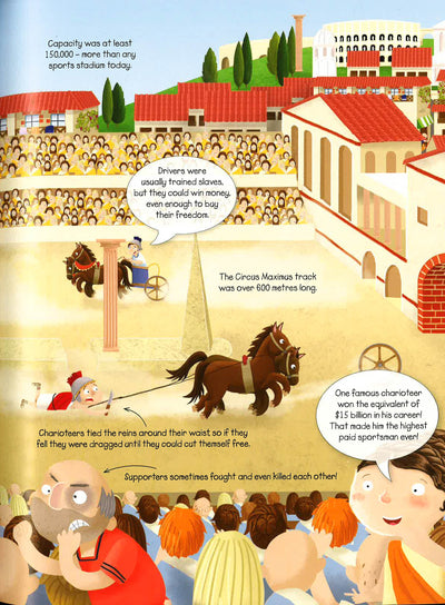 Sticker History Ancient Romans Sticker Book